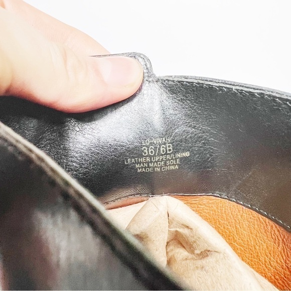 Louise Et Cie Black Mid Calf Riding Boots Leather Size 6 Women’s - Picture 7 of 8